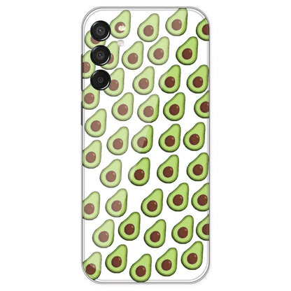 Avocado - Clear Printed Silicone Case For Samsung Galaxy M15