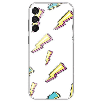Lighting Bolts - Clear Printed Silicone Case For Samsung Galaxy M15