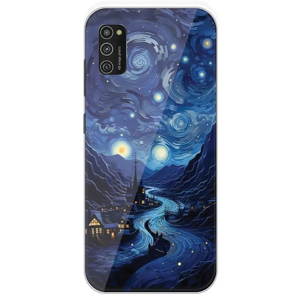 The Starry Night - Printed Silicone Case For Samsung Galaxy M21