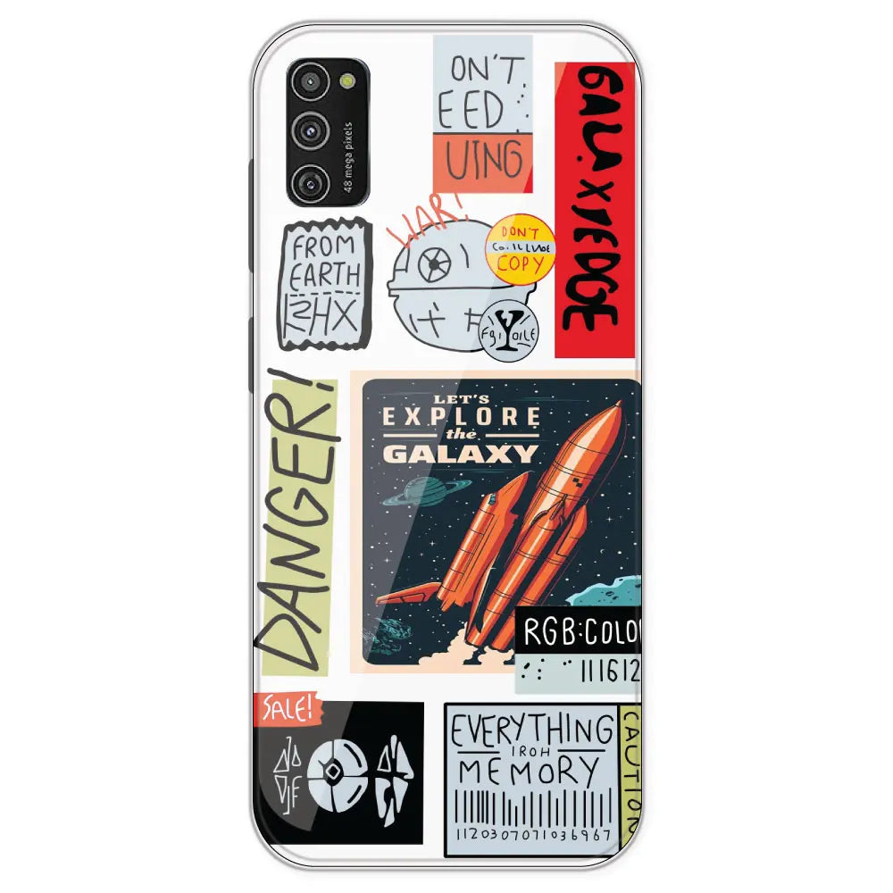 Galaxy - Clear Printed Silicone Case For Samsung Galaxy M21