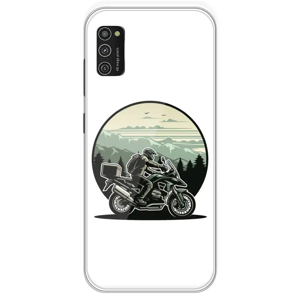 Biker - Printed Silicone Case For Samsung Galaxy M21
