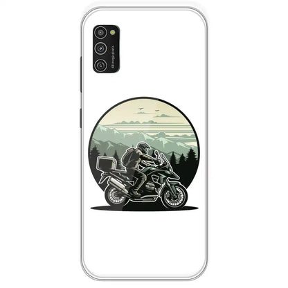 Biker - Printed Silicone Case For Samsung Galaxy M21