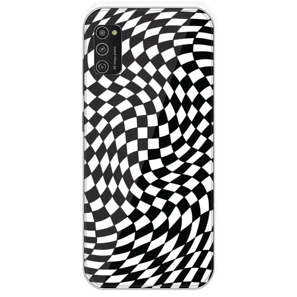 Checks - Printed Silicone Case For Samsung Galaxy M21