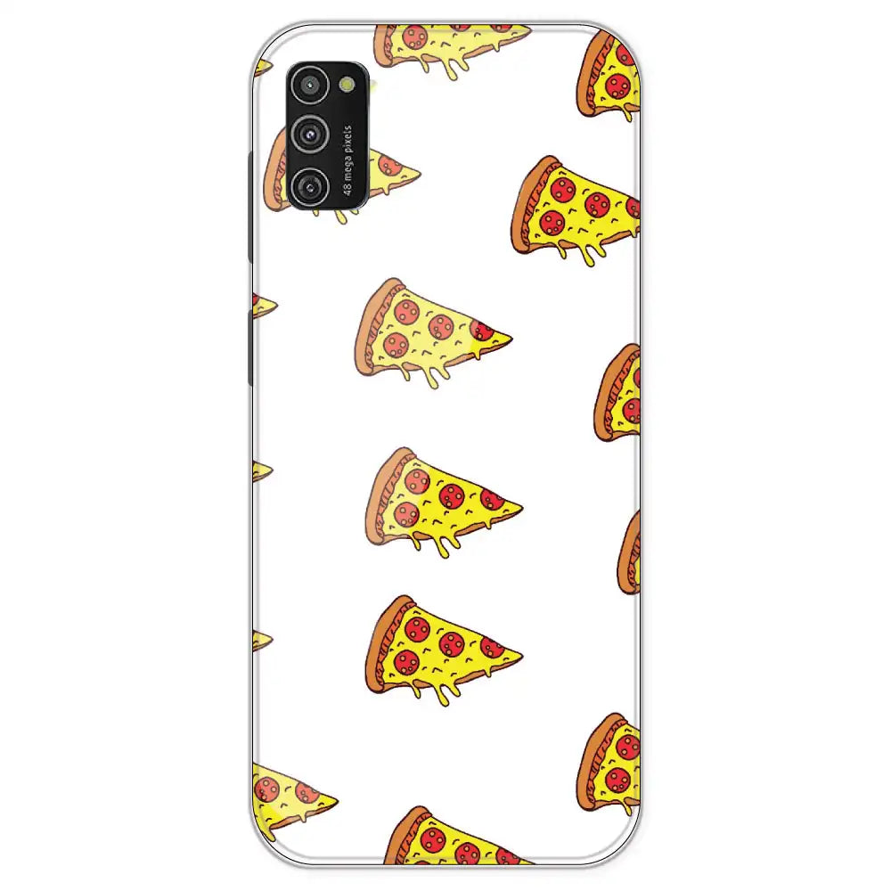 Pizza - Clear Printed Silicone Case For Samsung Galaxy M21