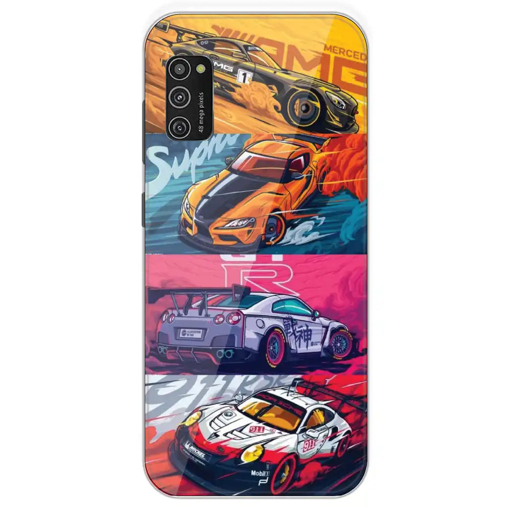 Sports Cars - Printed Silicone Case For Samsung Galaxy M21