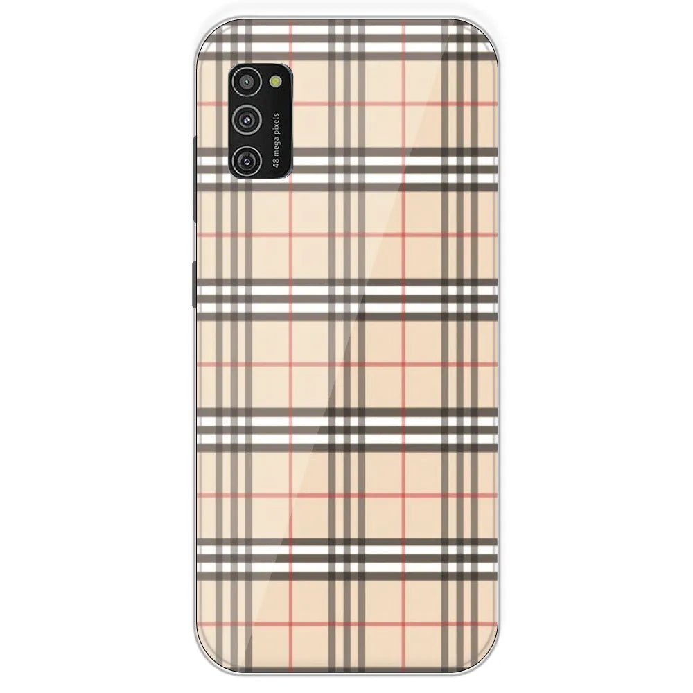 Yellow Checks - Printed Silicone Case For Samsung Galaxy M21