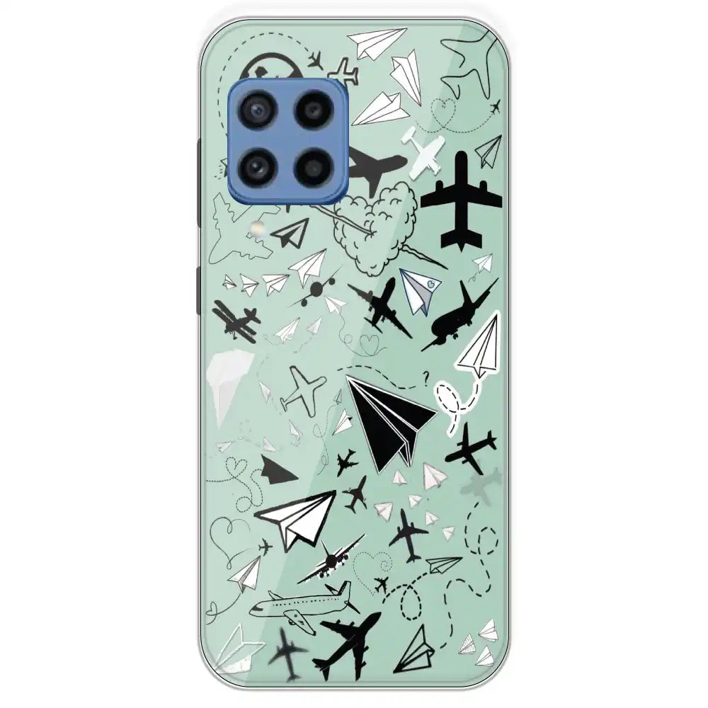 Planes - Printed Silicone Case For Samsung Galaxy M22