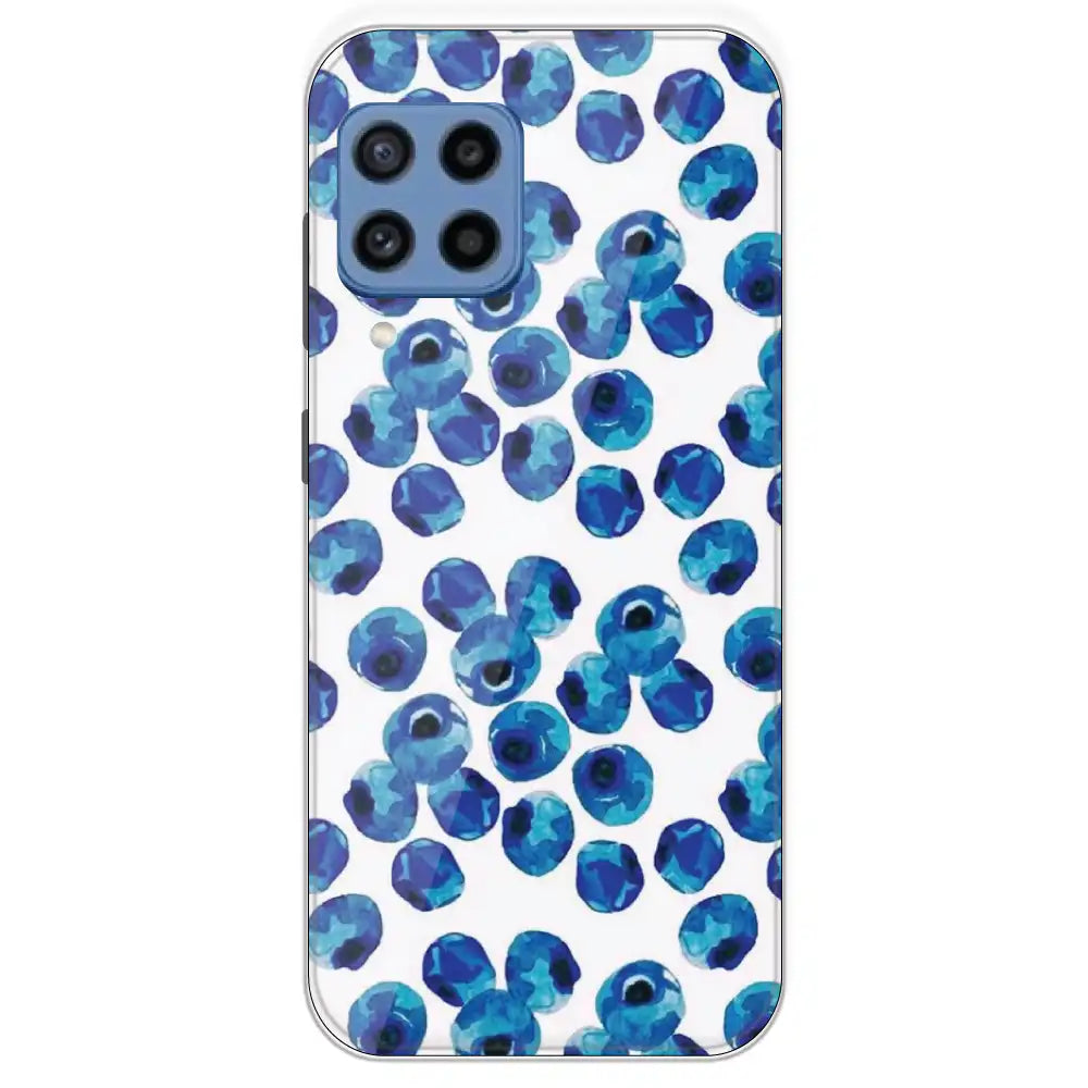 Blueberries - Printed Silicone Case For Samsung Galaxy M22