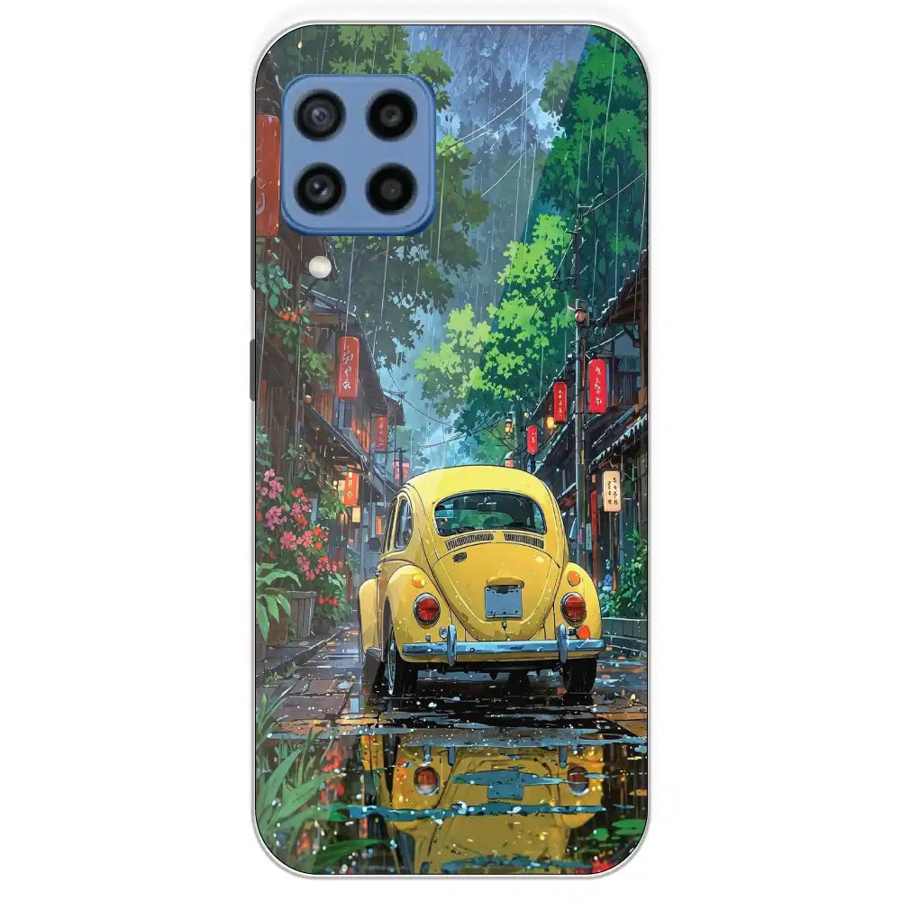 Yellow Bettle - Printed Silicone Case For Samsung Galaxy M22