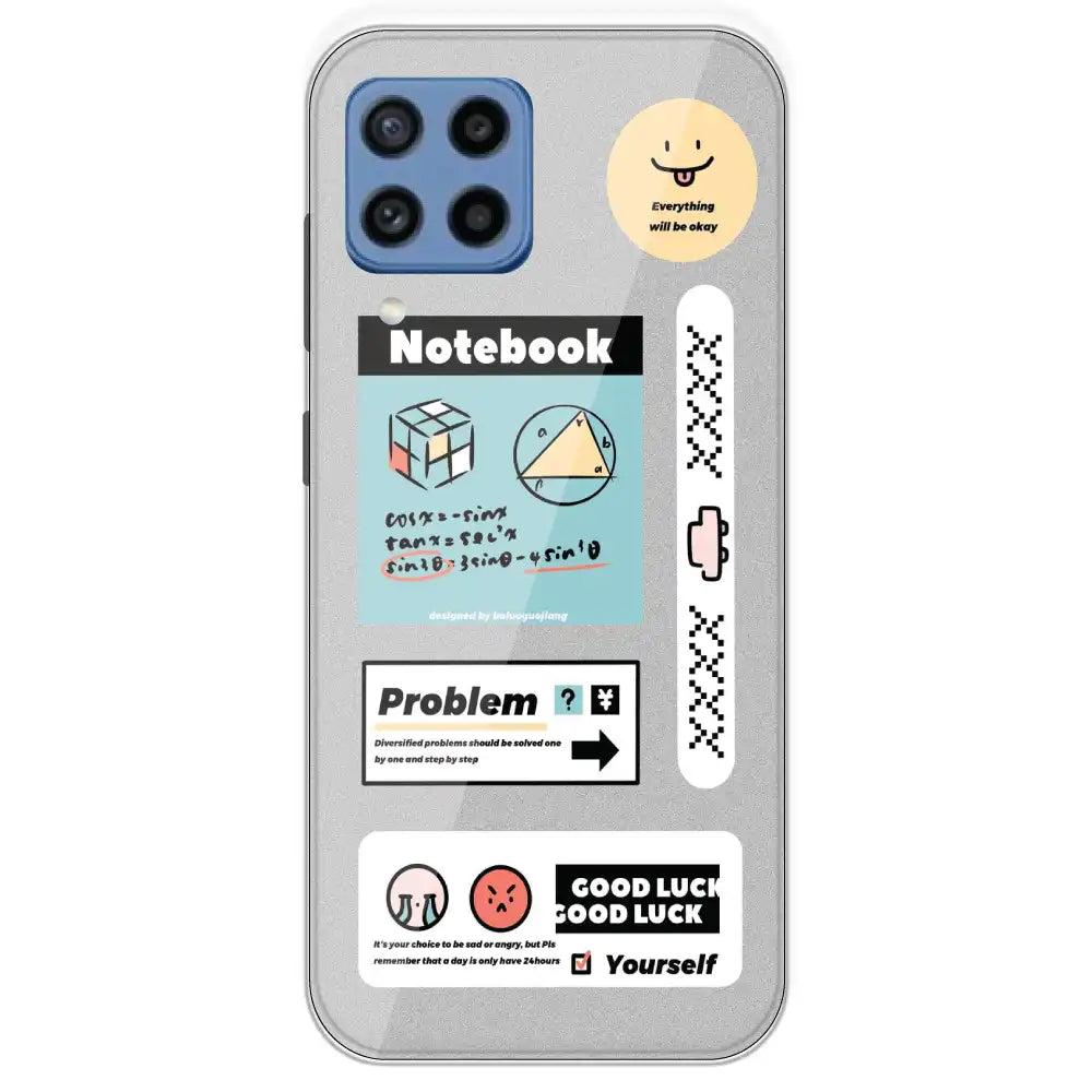 Exam Collage - Printed Silicone Case For Samsung Galaxy M22