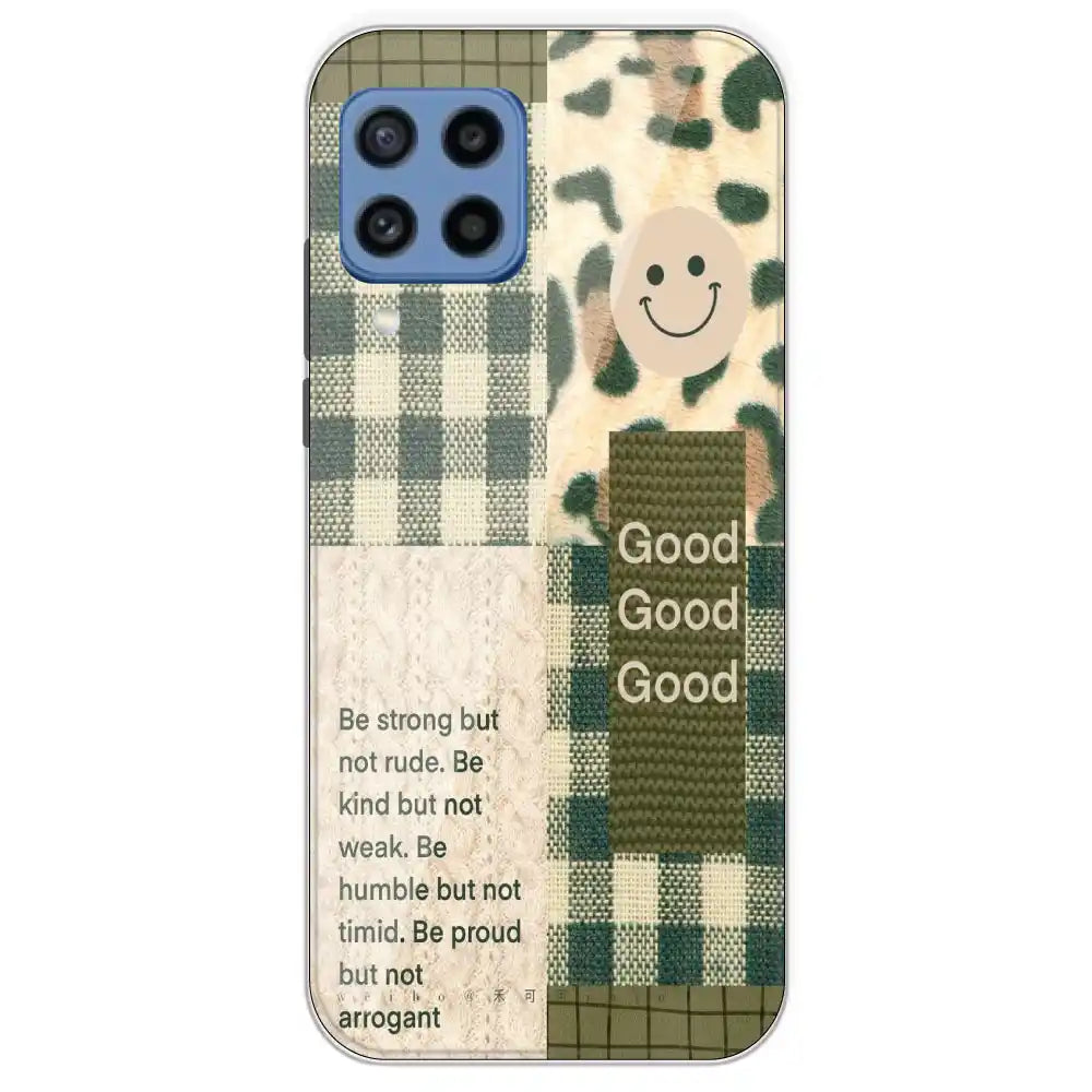 Patchwork Positivity - Printed Silicone Case For Samsung Galaxy M22