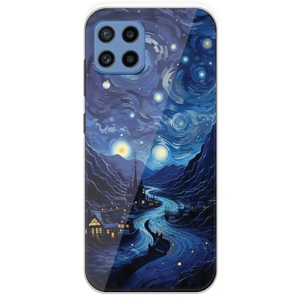 The Starry Night - Printed Silicone Case For Samsung Galaxy M22