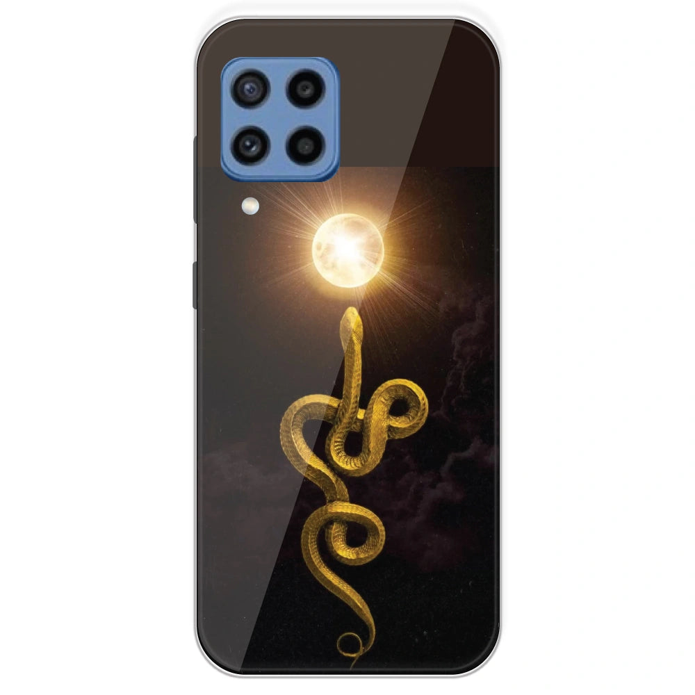 Golden Serpent - Printed Silicone Case For Samsung Galaxy M22
