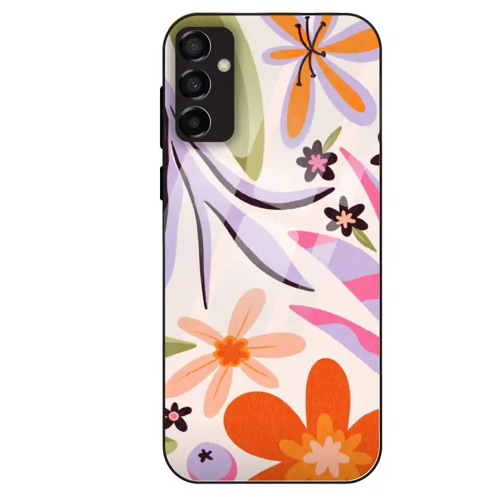 Floral Bliss Aesthetic - Glass Case For Samsung Galaxy M23
