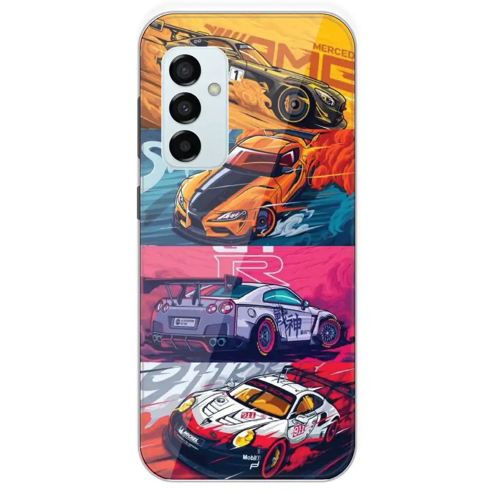 Sports Cars - Printed Silicone Case For Samsung Galaxy M23