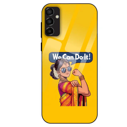 Empowered Woman Art - Glass Case For Samsung Galaxy M23