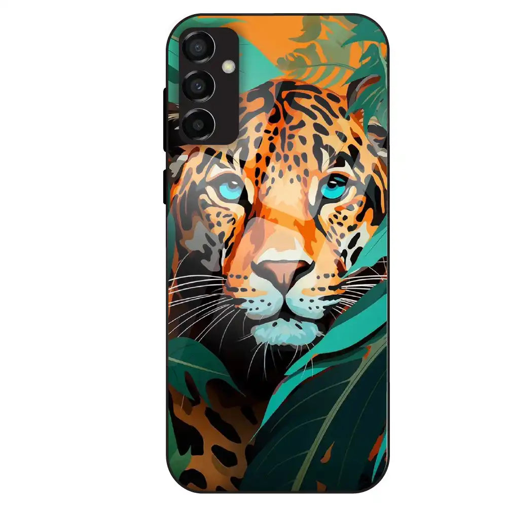 Leopard Jungle Art - Glass Case For Samsung Galaxy M23