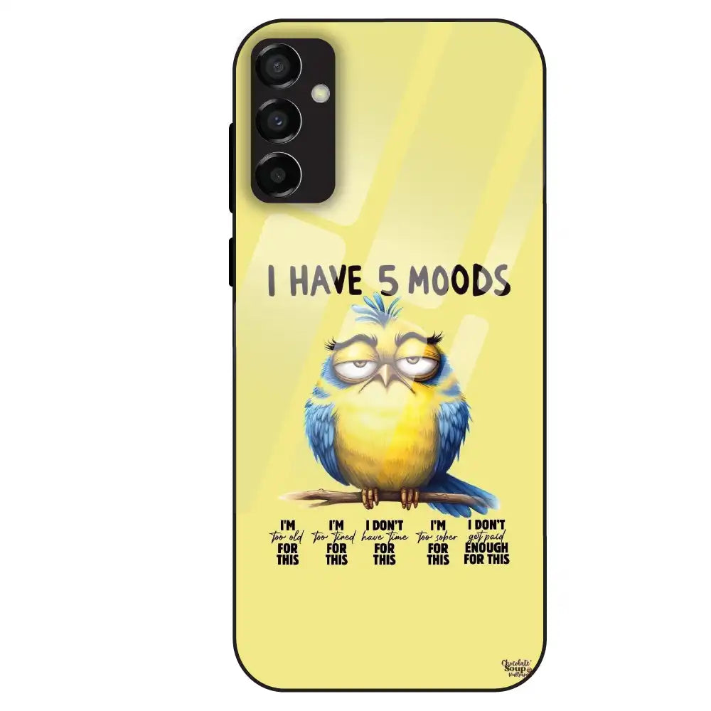 5 Moods Owl - Glass Case For Samsung Galaxy M23