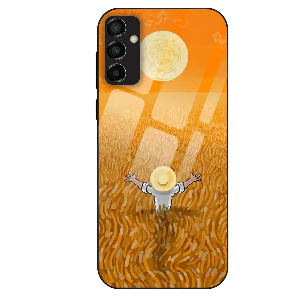 Golden Field Serenity - Glass Case For Samsung Galaxy M23