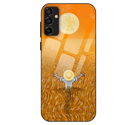 Golden Field Serenity - Glass Case For Samsung Galaxy M23