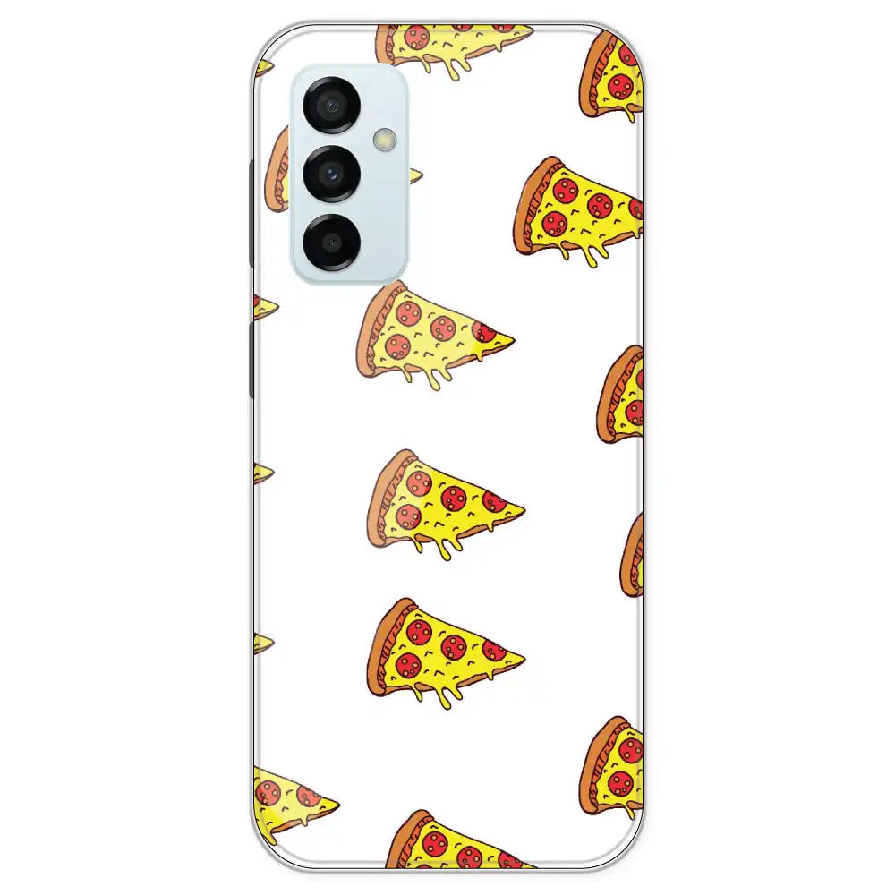 Pizza - Clear Printed Silicone Case For Samsung Galaxy M23