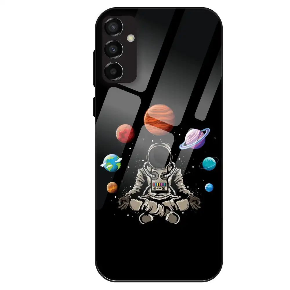 Astronaut Space Vibe - Glass Case For Samsung Galaxy M23