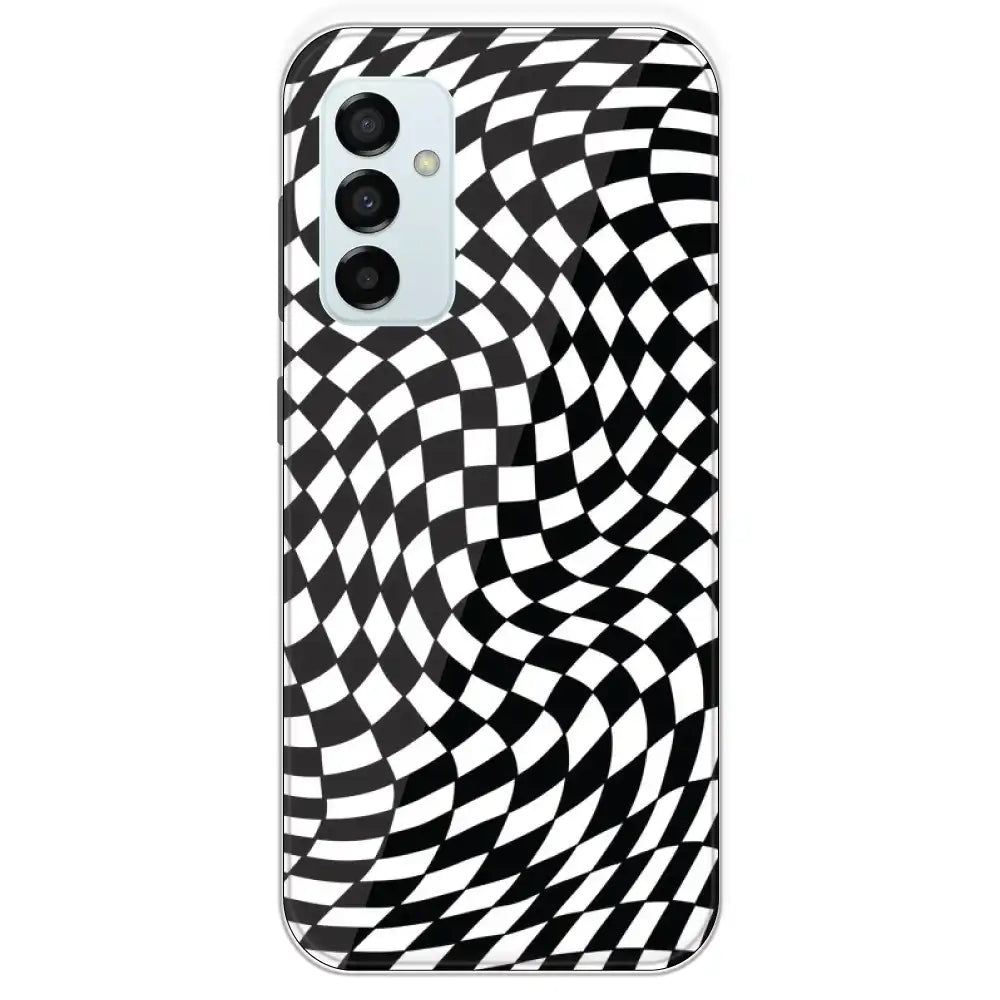 Checks - Printed Silicone Case For Samsung Galaxy M23