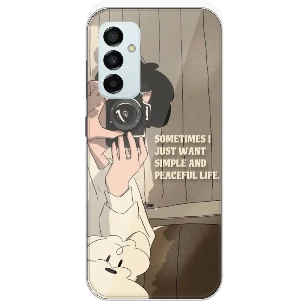 Photographer - Printed Silicone Case For Samsung Galaxy M23