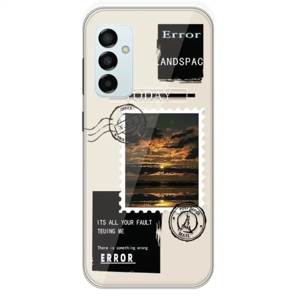 Post Card - Printed Silicone Case For Samsung Galaxy M23
