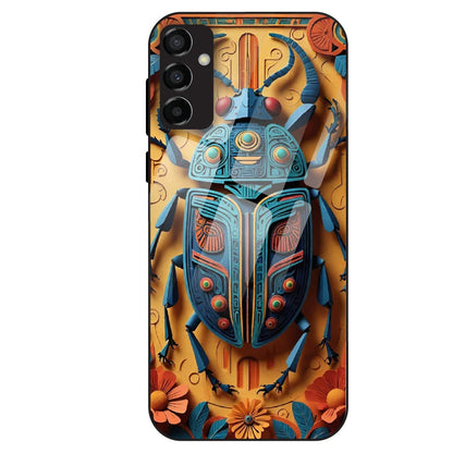 Royal Scarab Art - Glass Case For Samsung Galaxy M23