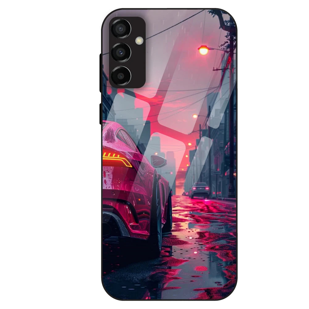 Neon Street Racer - Glass Case For Samsung Galaxy M23