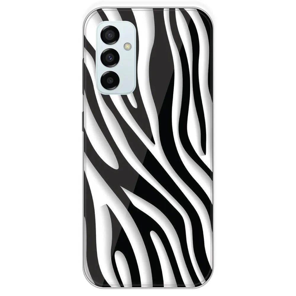 Zebra Print - Printed Silicone Case For Samsung Galaxy M23