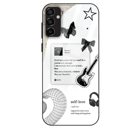 Monochrome Self-Love - Glass Case For Samsung Galaxy M23