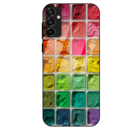 Color Palette Grid Aesthetic - Glass Case For Samsung Galaxy M23