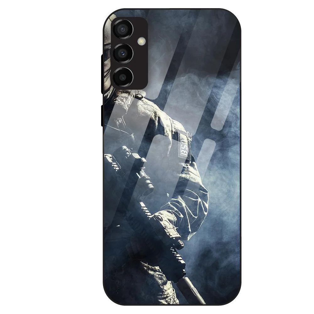 Tactical Soldier - Glass Case For Samsung Galaxy M23