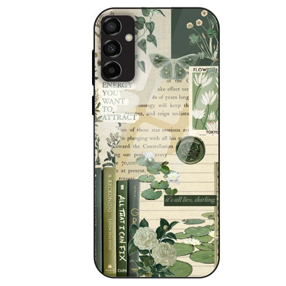 Botanical Vintage Collage - Glass Case For Samsung Galaxy M23