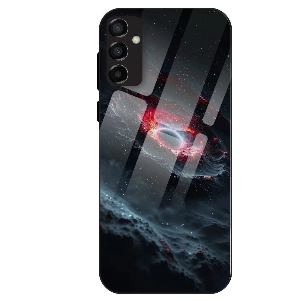 Cosmic Black Hole - Glass Case For Samsung Galaxy M23