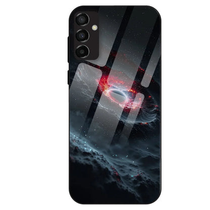 Cosmic Black Hole - Glass Case For Samsung Galaxy M23