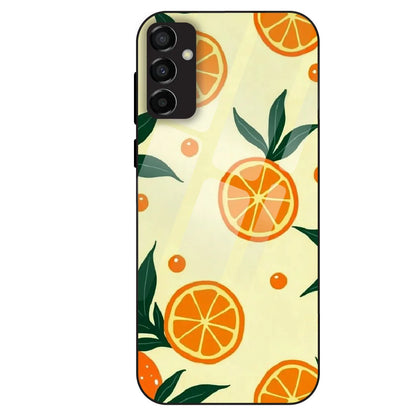 Citrus Orange Fresh - Glass Case For Samsung Galaxy M23