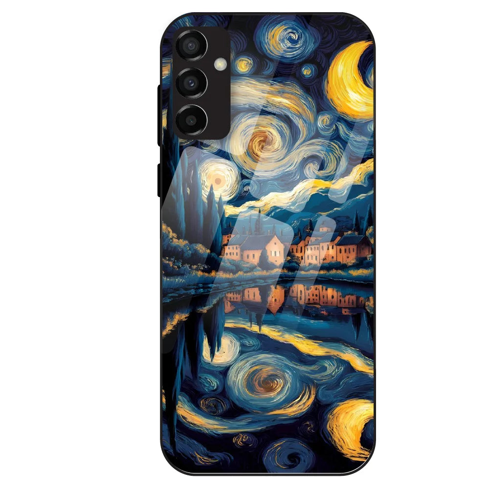 Starry Night Dreamscape - Glass Case For Samsung Galaxy M23