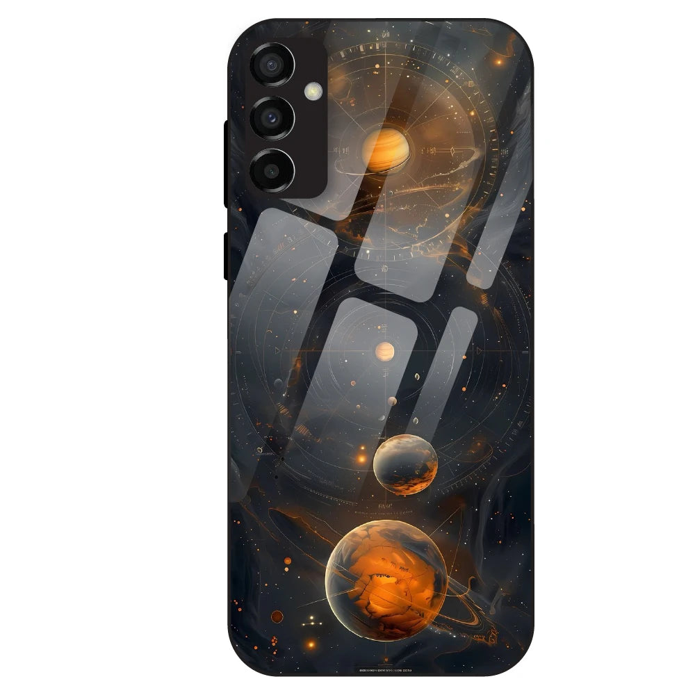 Cosmic Orbit Aesthetic - Glass Case For Samsung Galaxy M23