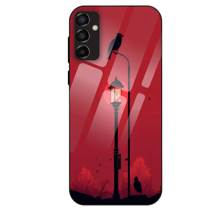 Red Street Lamp - Glass Case For Samsung Galaxy M23