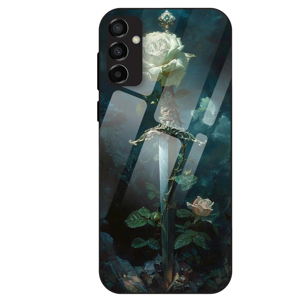 Mystic Sword Rose - Glass Case For Samsung Galaxy M23