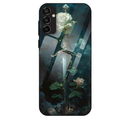 Mystic Sword Rose - Glass Case For Samsung Galaxy M23