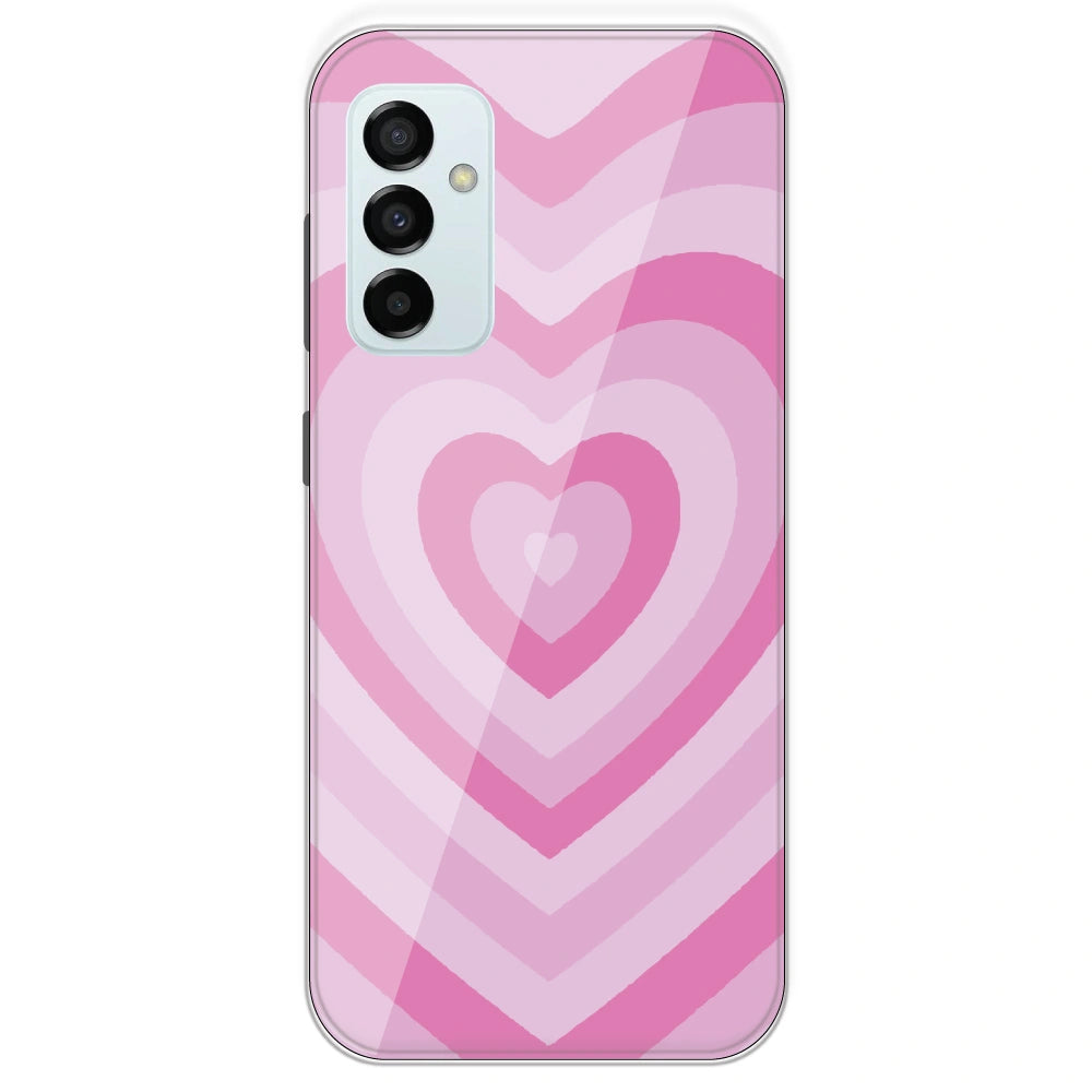 Pink Hearts - Printed Silicone Case For Samsung Galaxy M23