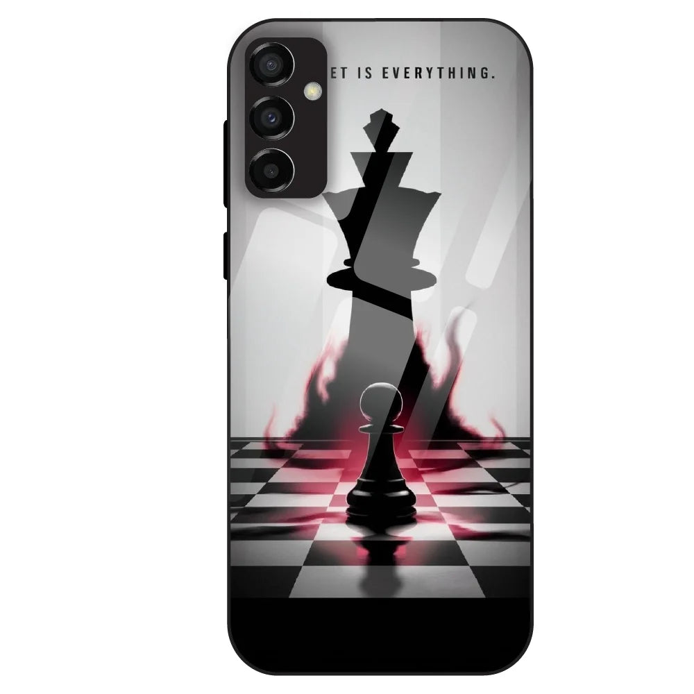 Chess Power Shadow - Glass Case For Samsung Galaxy M23