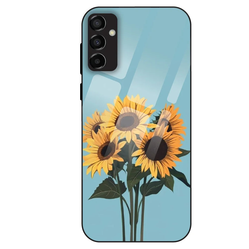 Sunflower Serenity - Glass Case For Samsung Galaxy M23