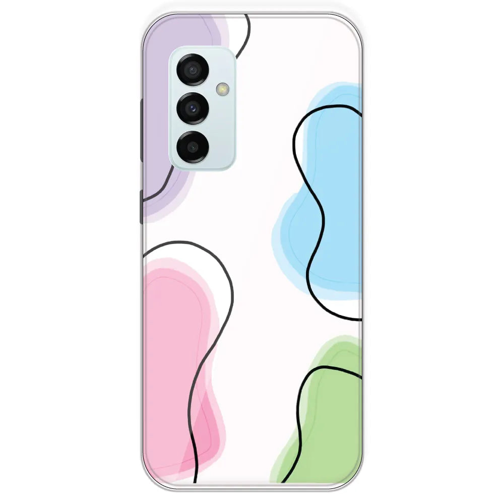 Rainbow Cow Print - Clear Printed Silicone Case For Samsung Galaxy M23