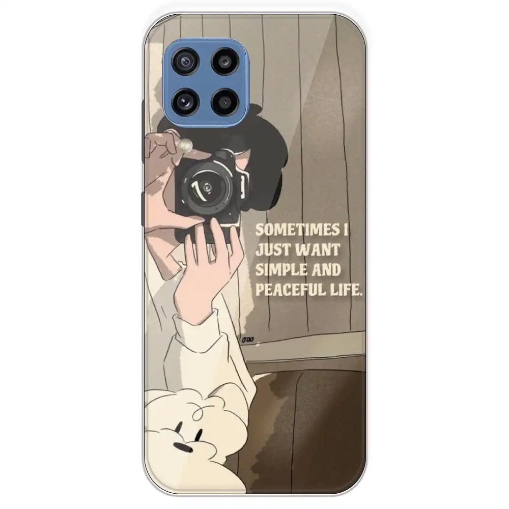 Photographer - Printed Silicone Case For Samsung Galaxy M32