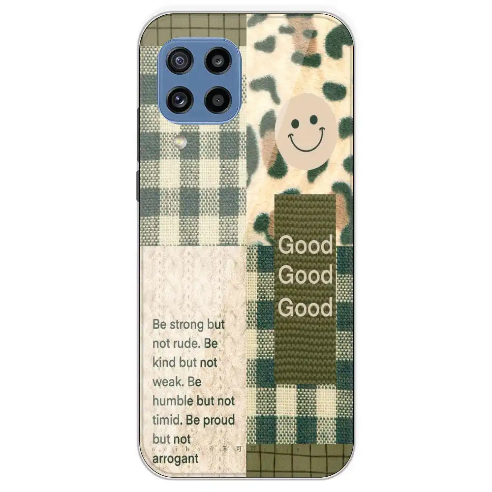 Patchwork Positivity - Printed Silicone Case For Samsung Galaxy M32